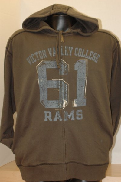Distressed "61" Full Zip Hood