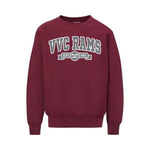 Proweave Crewneck W/Vvc Rams/Ramhead/Rib