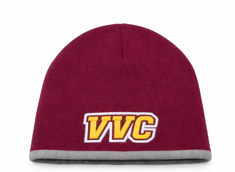 The Game Two-Tone Maroon Beanie W/Gold VVC Logo (SKU 1069163267) The Game Two-Tone Maroon Beanie W/Gold VVC Logo (SKU 1069163267)