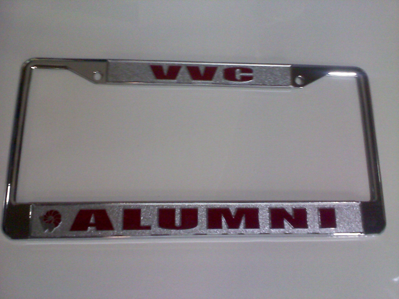 VVC Alumni License Plate Frame, Chrome