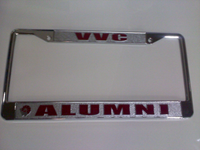 VVC Alumni License Plate Frame, Chrome