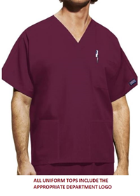 Mens Nursing Top, Wine or White